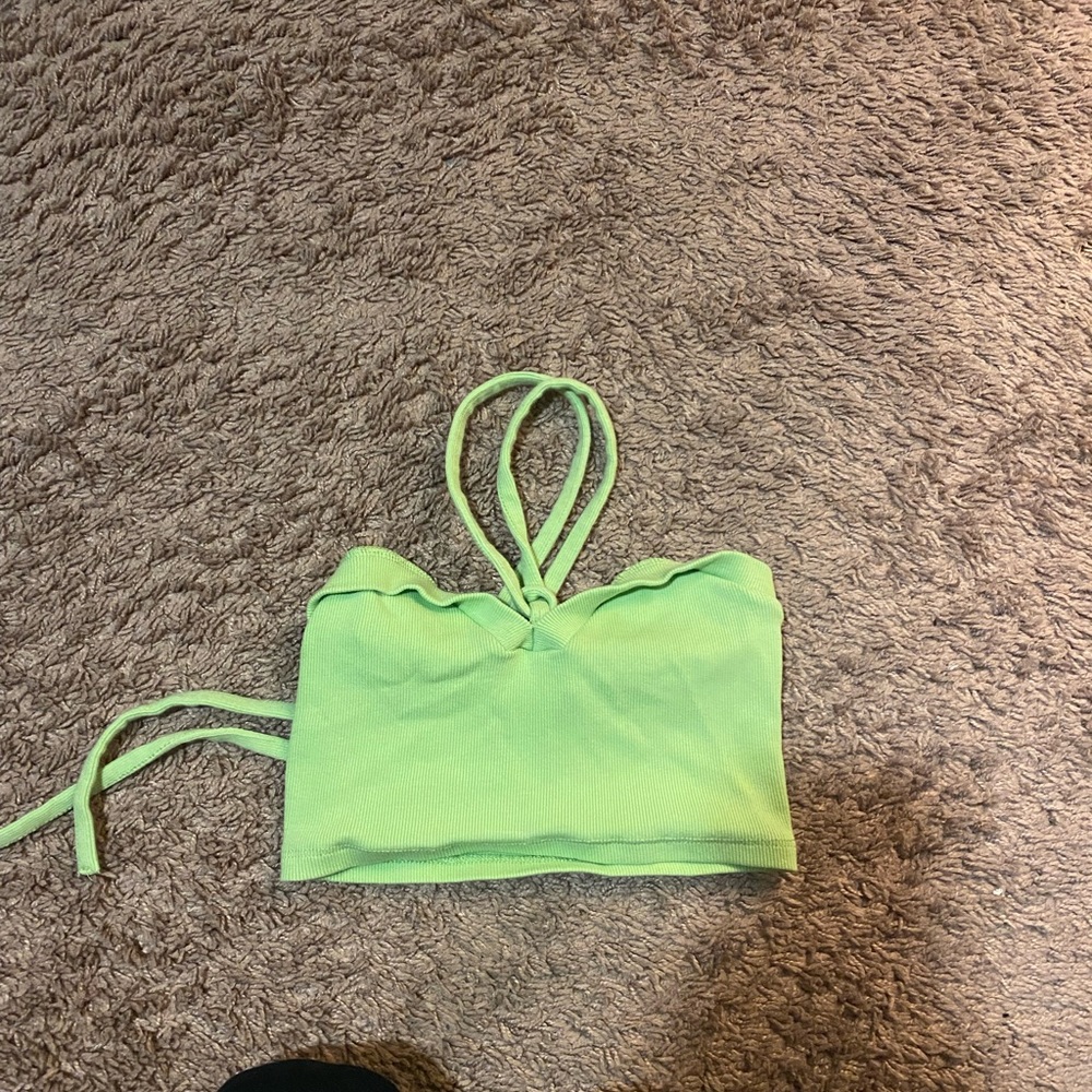 Zara green top